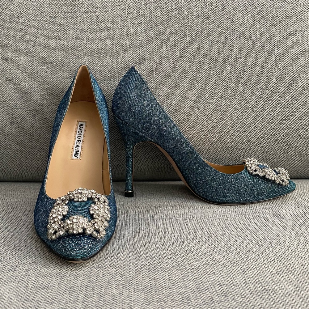 Manolo Blahnik HANGISI GLITTER